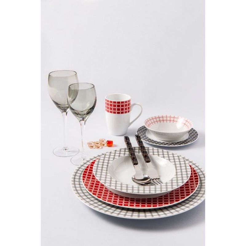Cryspo Trio Serbitsio Fagtou Porselanis 20 Temaxion 'RUBIK' RED 2446040